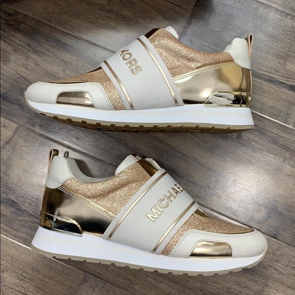 MICHAEL KORS TEDDI TRAINER PIXIE FINE GLITTER - Picture 13 of 16
